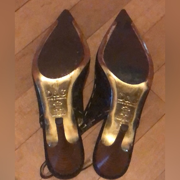 D&G Dolce & Gabbana Brown Heels Size: 39 US: 9 - Picture 14 of 16